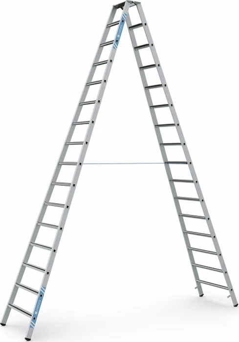 Zarges Saferstep B Alu gebördelt 2-tlg. Stehleiter, 2x 16 Stufen