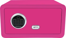 Olympia Olymp GOsafe 2.0/210FP Wandtresor, pink, Schlüsselschloss/elektronisches Zahlenschloss/Fingerprintreader