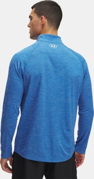 Under Armour Tech Textured Funktionsshirt langarm blue atlantis/white (Herren)