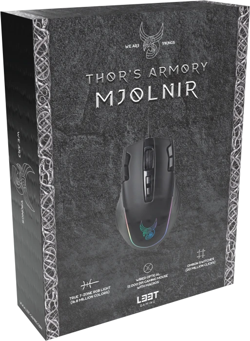 L33T-Gaming Mjolnir Gaming Mouse schwarz, USB