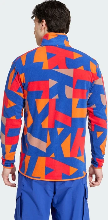 adidas Terrex Multi Printed Fleece Jacke warm clay/semi lucid blue (Herren)