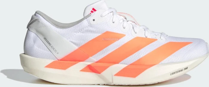 adidas Adizero Adios 9 cloud white/beam orange/lucid red (Damen)