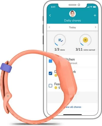 Garmin vivofit jr. 3 Aktivitäts-Tracker peach leopard