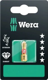 Wera 851/1 BDC SB Kreuzschlitz Bit 1/4", PH2x25mm, 1 Stück