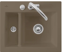 Villeroy & Boch Subway 60 XM Einbau Becken reversibel mit Ablauffernbedienung timber