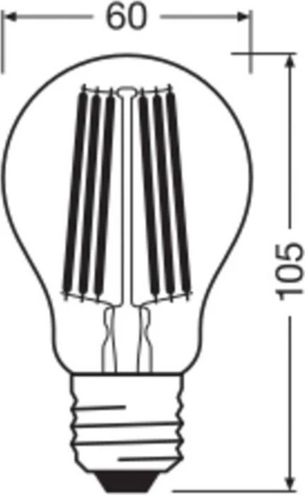 Osram Ledvance LED Classic A 100 Filament 7.2W/840 E27 Clear
