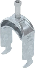 OBO Bettermann Bügelschelle 2056 H-Fuß, 1-fach, Metalldruckwanne, FT