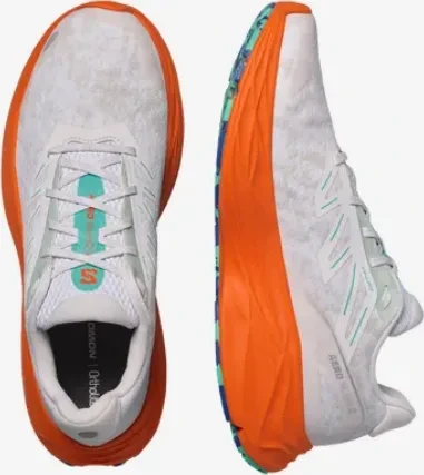 Salomon Aero Glide 2 white/cherry tomato/electric green (Herren)