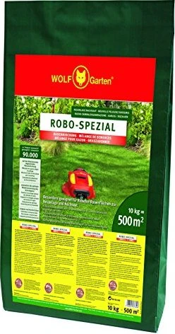 Wolf-Garten RO-SA 500 Robo.Spezial Rasenmischung Saatgut, 10kg