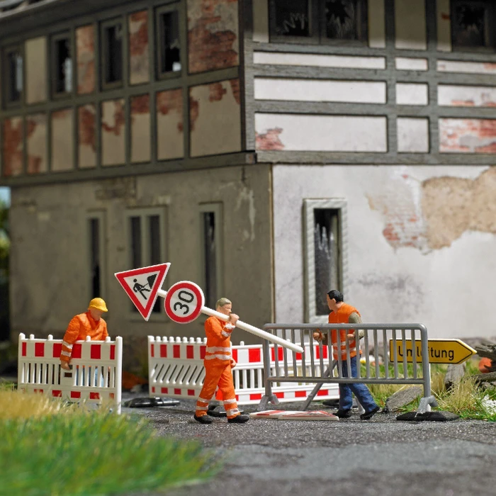 Busch Action Set: Absperrungen aufstellen