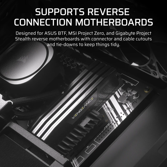 Corsair Frame 4000D RS, schwarz, Glasfenster