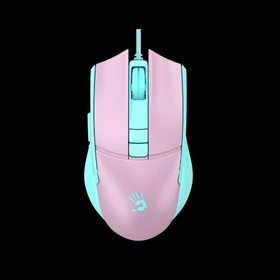 A4Tech Bloody L65 MAX RGB Gaming Mouse, Sky Pink, USB
