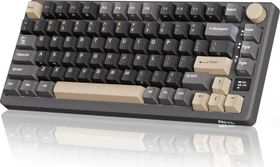 RK Royal Kludge M75 Wireless, grau/schwarz, LEDs RGB, hot-swap, RK RED, USB/Bluetooth, US