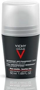 Vichy Homme Extreme Control Deodorant Roll-On, 50ml