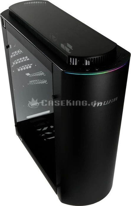 In Win 915, schwarz, Glasfenster