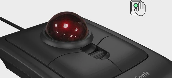 KeySonic KSM-4006-UT Trackball Mouse schwarz, USB-A
