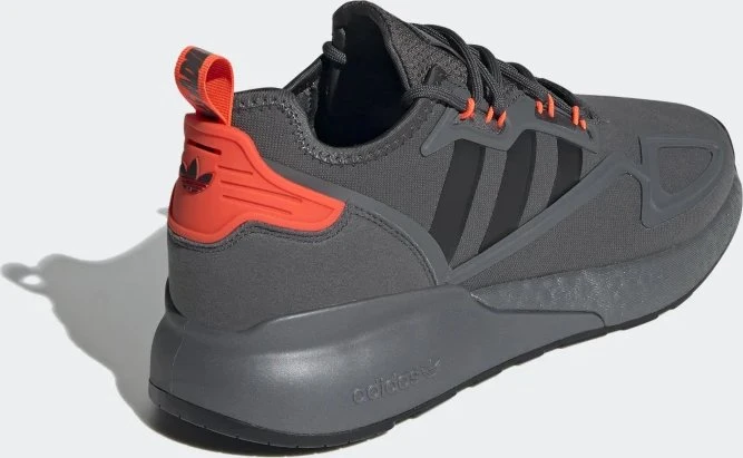 adidas ZX 2K Boost grey six/core black/solar red (Herren)