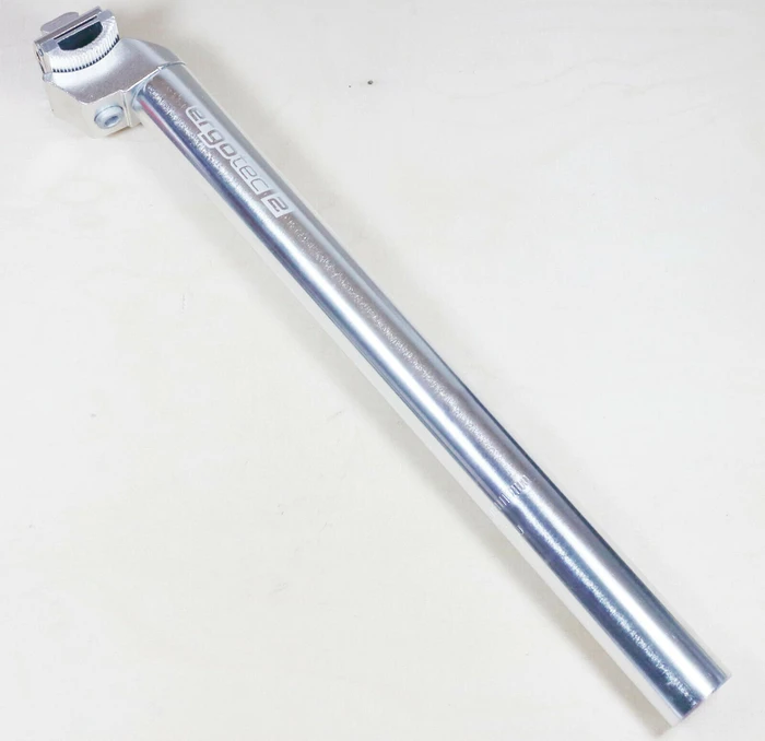 Ergotec CNC 31.2mm/350mm 18mm Setback Sattelstütze silber