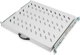 Digitus ausziehbarer Fachboden für Netzwerk- und Serverschränke, 19", hellgrau, 600mm Einbautiefe, 1HE