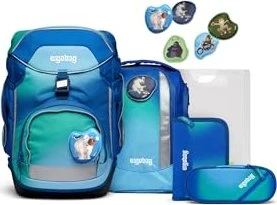 Ergobag Pack DschungelfieBär Schulrucksack-Set, 6-tlg.