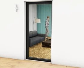 Hecht Alu-Plissee Fliegengitter-Tür 125x220cm weiß