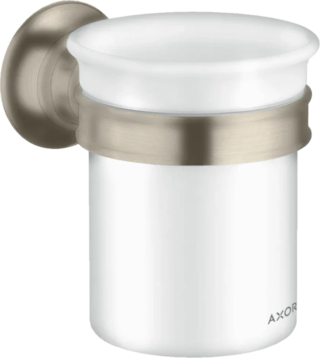 Hansgrohe Axor Montreux Zahnputzbecher mit Halter brushed nickel