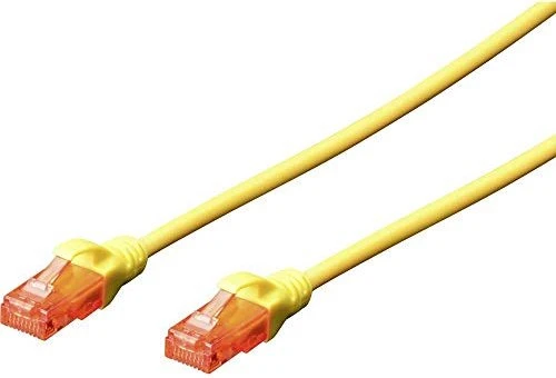 Digitus Patchkabel, Cat6, U/UTP, RJ-45/RJ-45, 0.25m, gelb