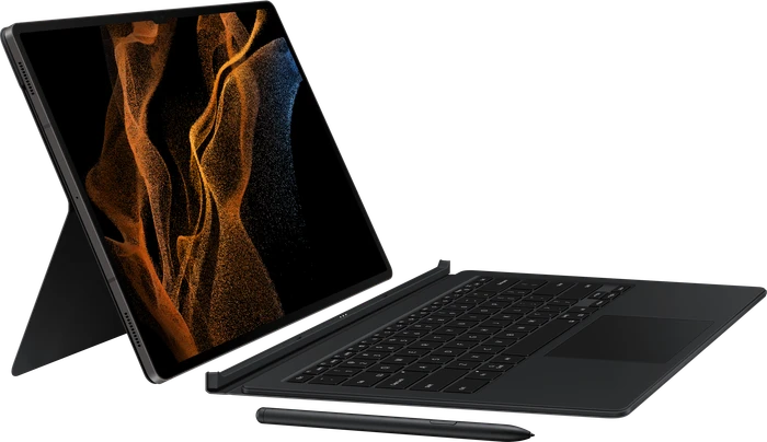 Samsung EF-DX900 Book Cover Keyboard für Galaxy Tab S8 Ultra, schwarz, EU