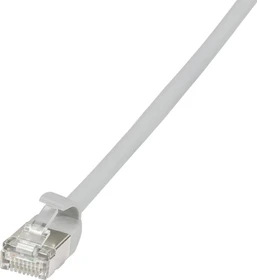 LogiLink TPE Slim Patchkabel, Cat6a, U/FTP, RJ-45/RJ-45, 5m, grau