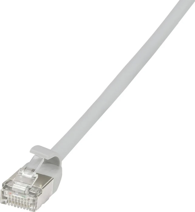 LogiLink TPE Slim Patchkabel, Cat6a, U/FTP, RJ-45/RJ-45, 3m, grau