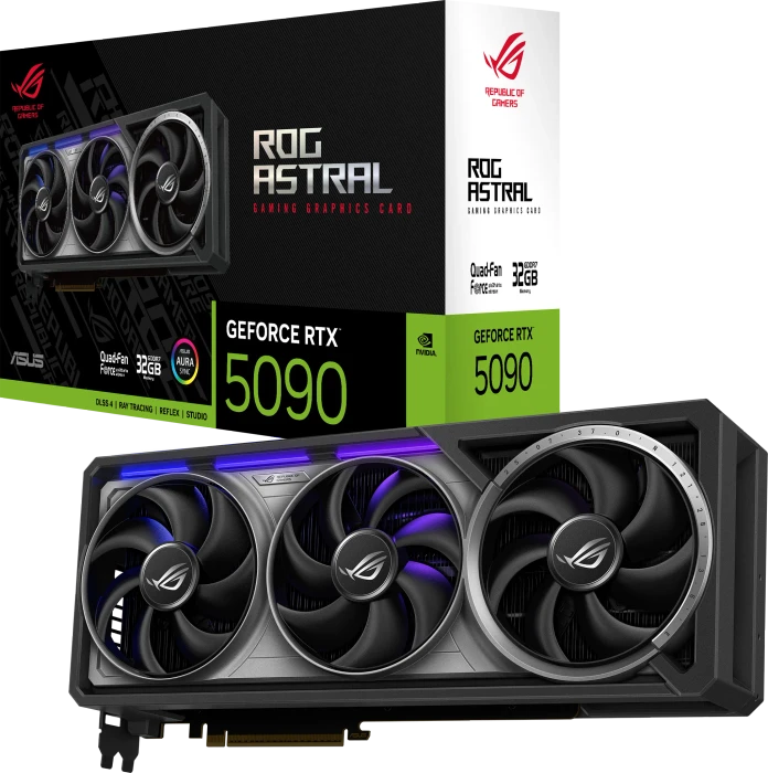 ASUS ROG Astral GeForce RTX 5090, ROG-ASTRAL-RTX5090-32G-GAMING, 32GB GDDR7, 2x HDMI, 3x DP