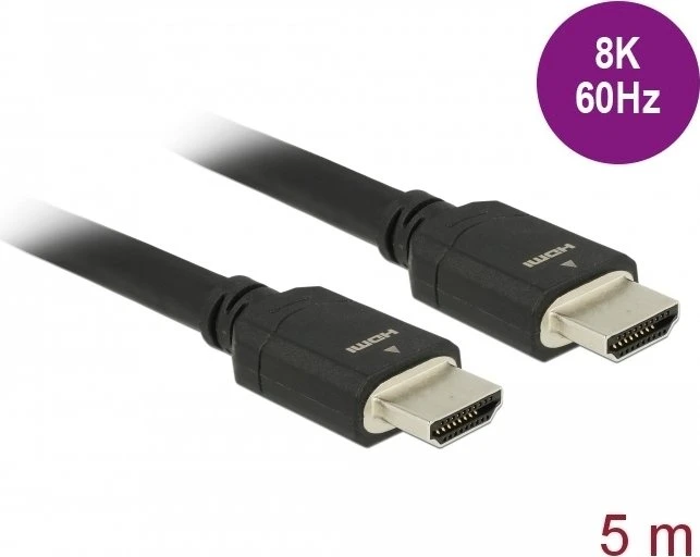 DeLOCK Ultra High Speed HDMI 2.1 Kabel 48Gbps 8K 60Hz, 5m