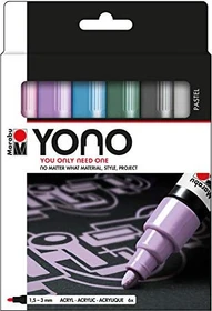 Marabu Yono Acrylmarker Pastell 1.5-3mm sortiert, 6er-Set