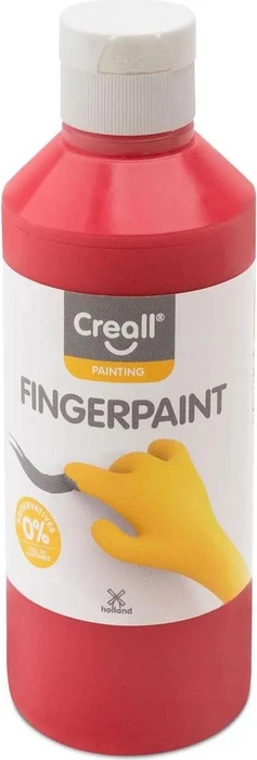 Creall Fingerpaint Malfarbe, rot, 250ml