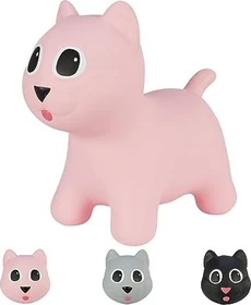 Hoppimals Hüpftier Katze rosa mit Pumpe