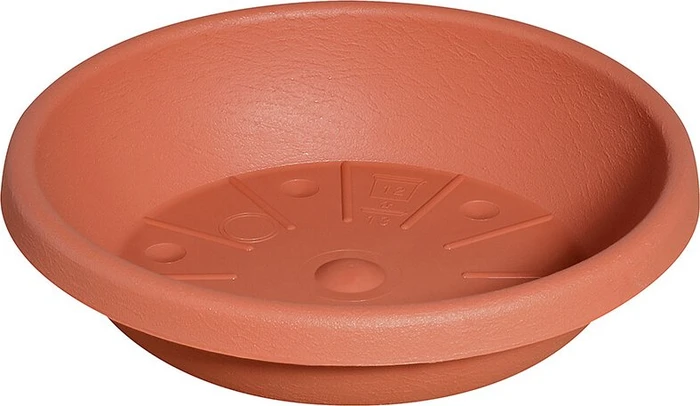 Geli Cylindro Blumentopfuntersetzer rund 13cm terracotta