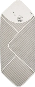 Sterntaler Badetuch Schaf Stanley 80x80cm grau gestreift