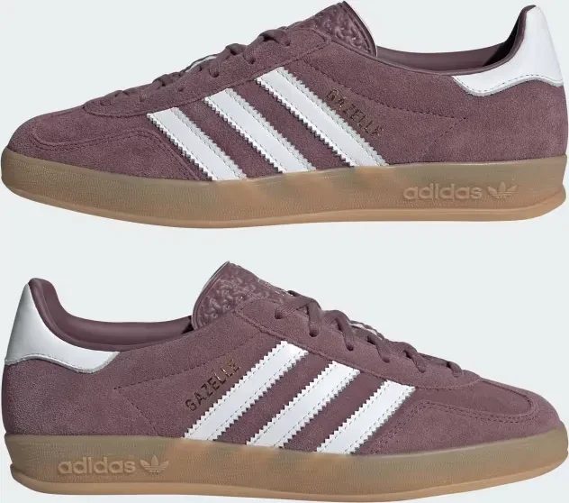 adidas Gazelle Indoor shadow fig/cloud white/gum