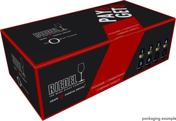 Riedel The O Wine Tumbler Cabernet/Merlot + Viognier/Chardonnay Gläser-Set, 8-tlg.