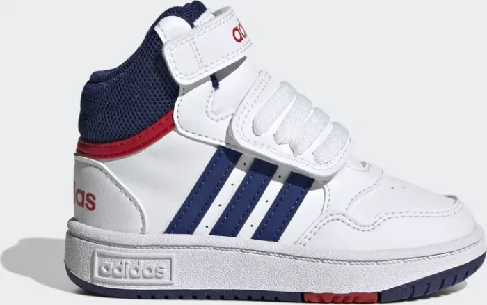 adidas Hoops Mid Baby cloud white/victory blue/better scarlet (Junior)