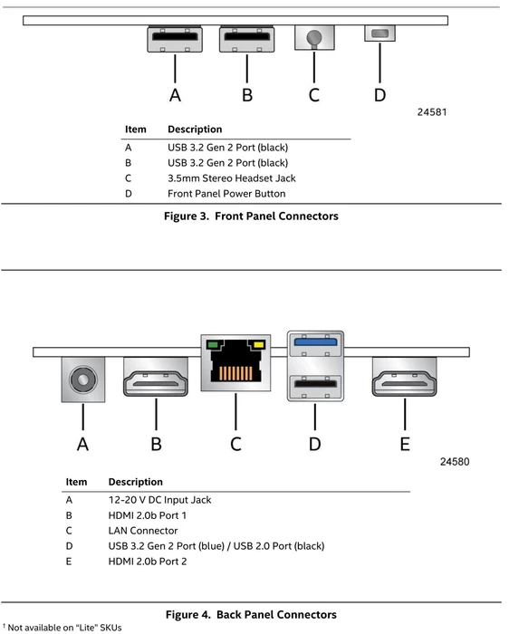 ASUS NUC 12 Pro Kit - Tall 'Lite' - Wall Street Canyon - NUC12WSHv70Z / RNUC12WSHV70Z00, ohne Netzkabel