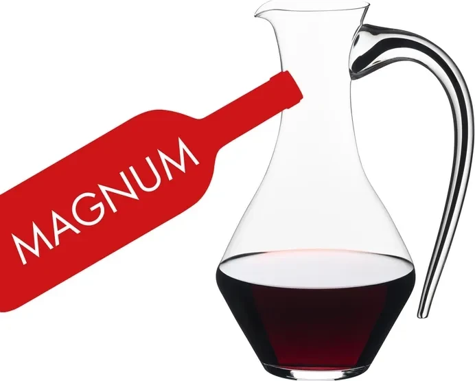 Riedel Fatto A Mano Cabernet Magnum Dekanter schwarz