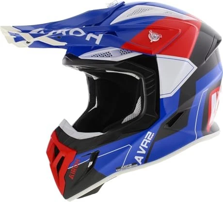 Airoh Aviator Ace 2 Shield blau/weiß/schwarz/rot