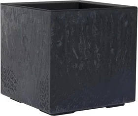 Siena Garden Faro Stone Pflanzkasten 40x40cm schwarz