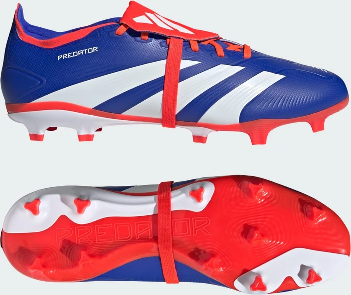 adidas Predator League Fold-Over Tongue FG lucid blue/cloud white/solar red