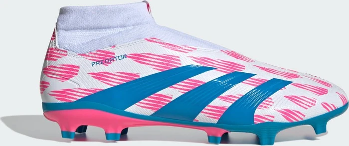 adidas Predator League Laceless FG cloud white/solar blue/solar pink