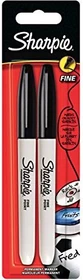 Sharpie Fine Point Permanentmarker schwarz, 2er-Pack, Blister