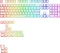 Glorious Aura V3 Keycaps, Kunststoff (PBT) Double-Shot, weiß/transparent, 130 Tasten, ANSI-US Vorschaubild