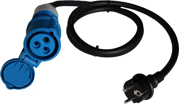 as-Schwabe Camping Französischer Standard Adapterleitung 1,5 m schwarz 60486