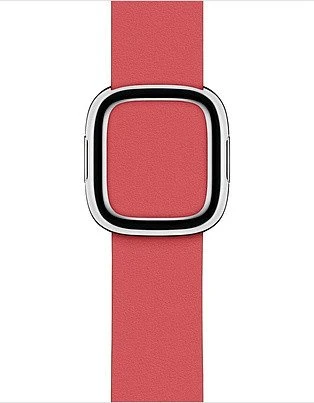 Apple modernes Lederarmband Small für Apple Watch 40mm pink